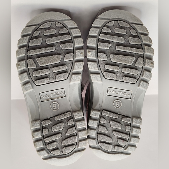 Nautica Girls Albermarle 2 Pink And Grey Iridescent Snow Boots Size 9 - Picture 9 of 16